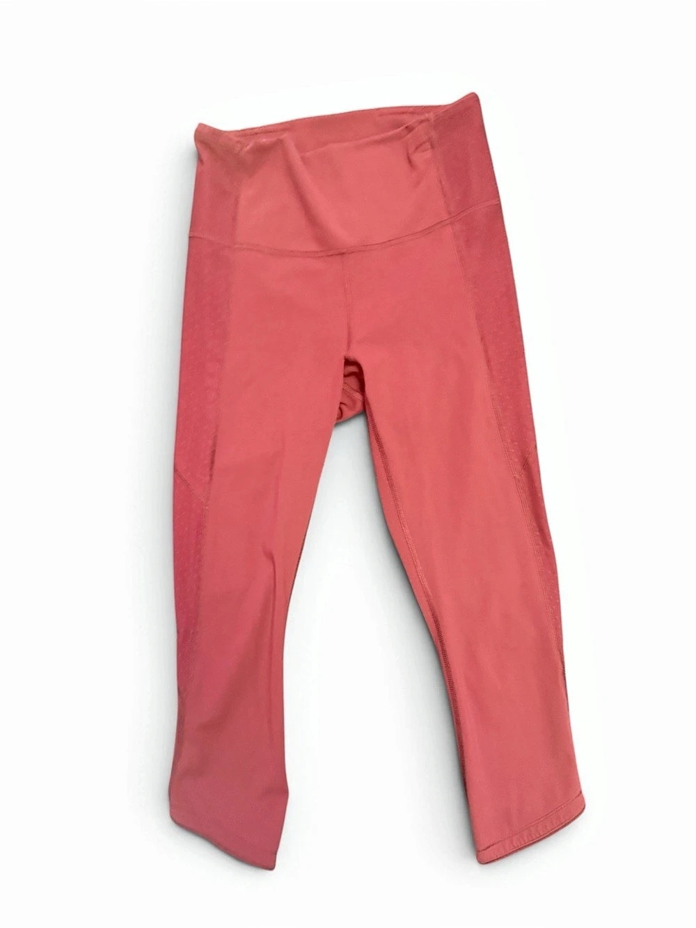 lululemon Wunder Under High-Rise Crop *Mesh maroon Leggings